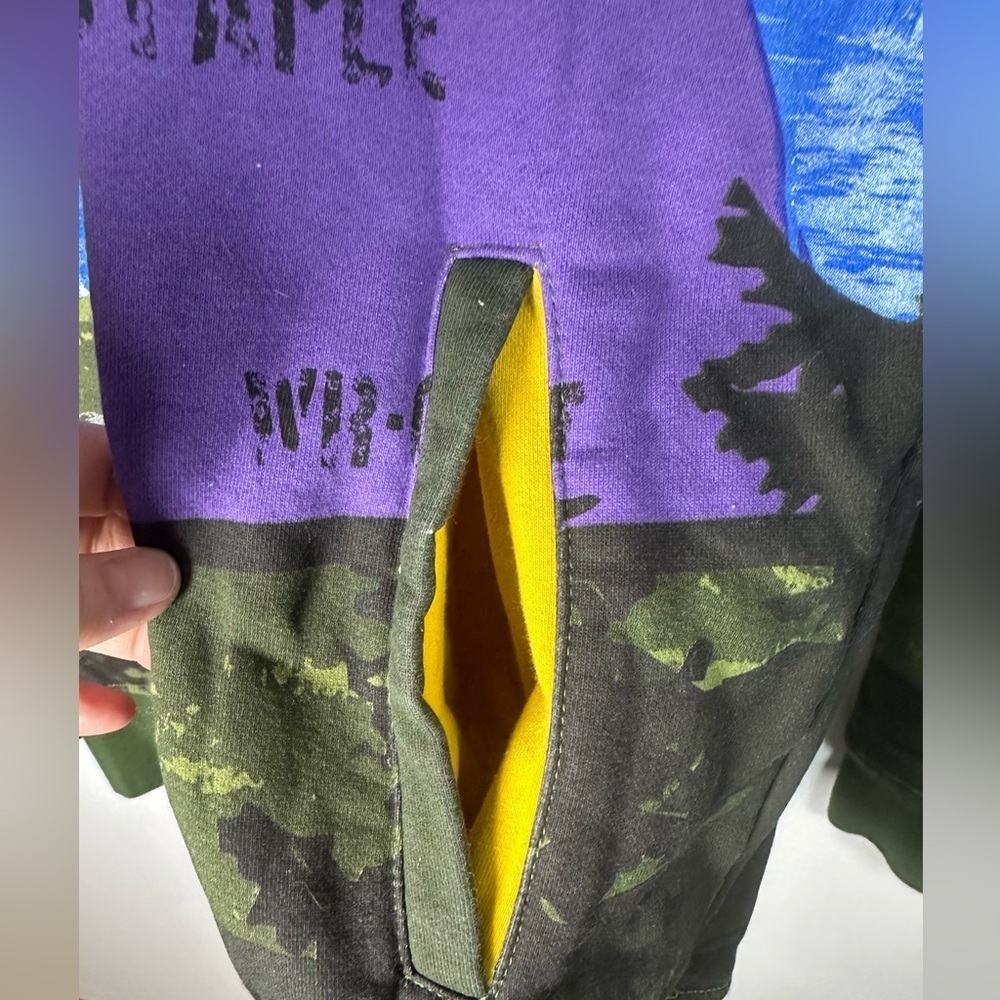 Staple Pigeon Camp Hoodie Unisex Colorful Streetwear Size Large - Picture 7 of 8